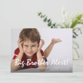 Foto Zwangerschap Big Brother Blue Announcement Ca Aankondiging (Staand voorkant)