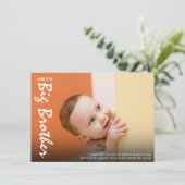 Foto Zwangerschap Big Brother Modern aankondiging (Staand voorkant)