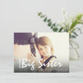 Foto Zwangerschap Grote zuster Modern aankondiging (Staand voorkant)
