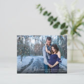 Foto Zwangerschap Moderne Aankondiging Briefkaart (Staand voorkant)