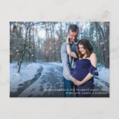 Foto Zwangerschap Moderne Aankondiging Briefkaart (Voorkant)