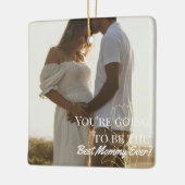 Foto Zwangerschap to Mom-be Keramisch Ornament (Links)