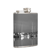 foto zwart en wit, boten heupfles (Rechts)