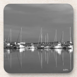 foto zwart en wit, boten onderzetter