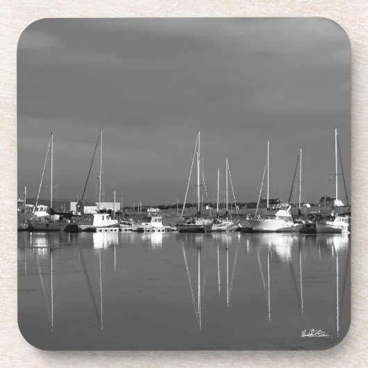 foto zwart en wit, boten onderzetter (Voorkant)