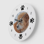 Foto zwart en wit grote klok (Hoek)