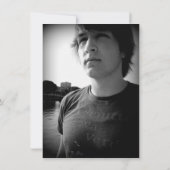 Foto: zwart en wit kaart (Achterkant)