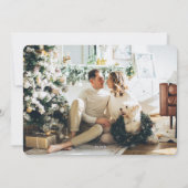 Foto Zwart Gelukkig Nieuwjaar Kaart (Achterkant)