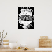 Foto zwart in lovende Memory Welcome Sign Poster (Keuken)