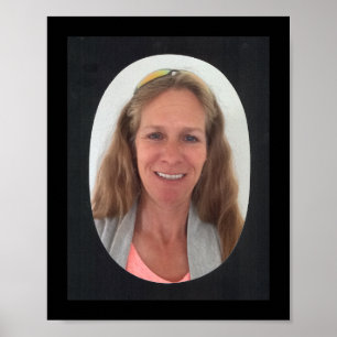 Foto zwart ovaal Lijst toevoegen Poster