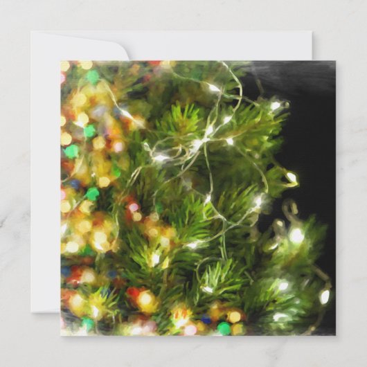 *~* FOTO ZWART ROOD STIPPEN AP20 Kerstfeest Kaart (Achterkant)