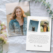 Foto Zwart Wit Afstuderen Bedankkaart