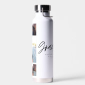 Foto zwart wit afstuderen script modern elegant waterfles (Links)