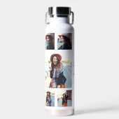 Foto zwart wit afstuderen script modern elegant waterfles (Voorkant)