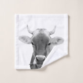 Foto zwart-wit bad handdoek (Wasdoekje)