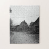 Foto zwart-wit barn legpuzzel (Verticaal)