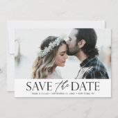 Foto zwart-wit, gemengde afbeelding save the date (Voorkant)