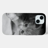Foto zwart-wit Kitten Case-Mate iPhone Case (Achterkant (horizontaal))