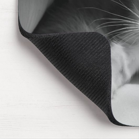 Foto zwart-wit Kitten Muismat (Hoek)