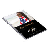 Foto zwart wit monogram notitieboek (Rechterzijde)