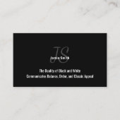 Foto Zwart-wit persoonlijk Visitekaartje Klantenkaartje (Voorkant)