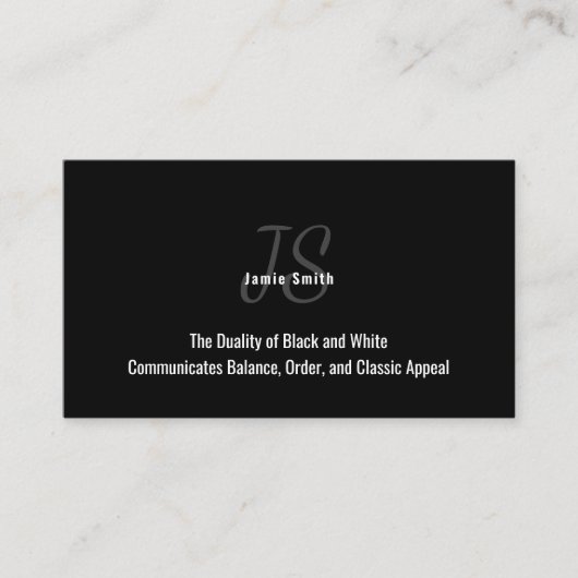 Foto Zwart-wit persoonlijk Visitekaartje Klantenkaartje (Voorkant)