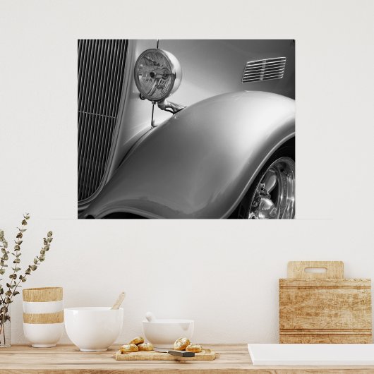 Foto zwart-wit poster (Keuken)