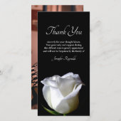 Foto zwart-wit rouwkaarten en dankkaarten bedankkaart (Voorkant / Achterkant)