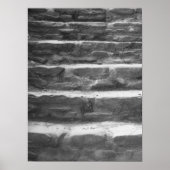 Foto zwart-wit Stone Poster (Voorkant)