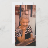 Foto Zwart & Wit Sympathie Begrafenis Bedankt (Achterkant)