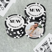 Foto Zwart Wit Wedding Favoriet Poker Chips