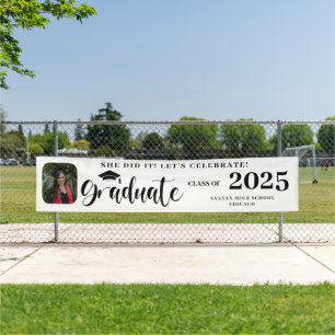 Foto Zwart-wit Welkom Afstuderen Outdoor Spandoek