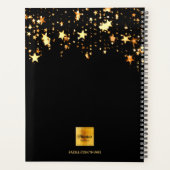 Foto zwarte gouden sterren 2027 planner (Achterkant)