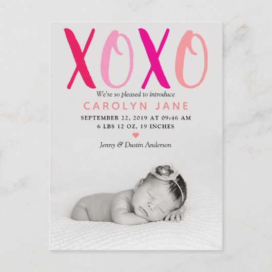 Fotoaankondiging Aankondigingskaart (Voorkant)