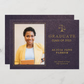 Fotoaankondiging afstudeerjaar rechtenfaculteit (Voorkant / Achterkant)