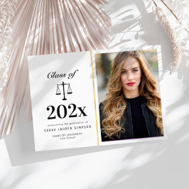 Fotoaankondiging afstuderen Elegant law school Kaart