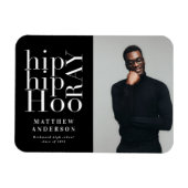 Fotoaankondiging afstuderen heuphoornkop magneet (Horizontaal)