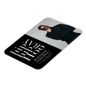 Fotoaankondiging afstuderen heuphoornkop magneet (Linkerzijde)