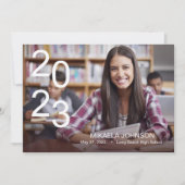 Fotoaankondiging afstuderen High School 2023 Aankondiging (Voorkant)
