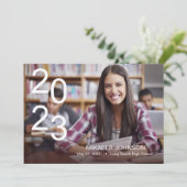 Fotoaankondiging afstuderen High School 2023 Aankondiging (Staand voorkant)
