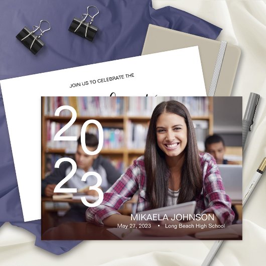 Fotoaankondiging afstuderen High School 2023 Aankondiging