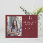 Fotoaankondiging afstuderen jaar verpleegschool (Staand voorkant)