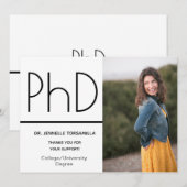 Fotoaankondiging Kraft paper PhD Aankondiging (Voorkant / Achterkant)