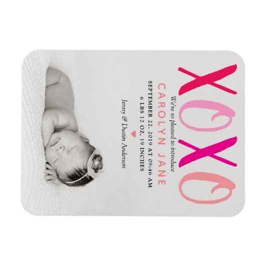 Fotoaankondiging Magneet (Horizontaal)