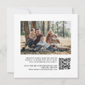 Fotoaankondiging ouders die getrouwde kinderen kri aankondiging (Achterkant)