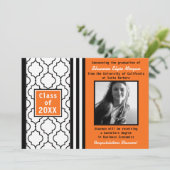 Fotoaankondiging van hedendaags grafisch Afstudere Aankondiging (Staand voorkant)