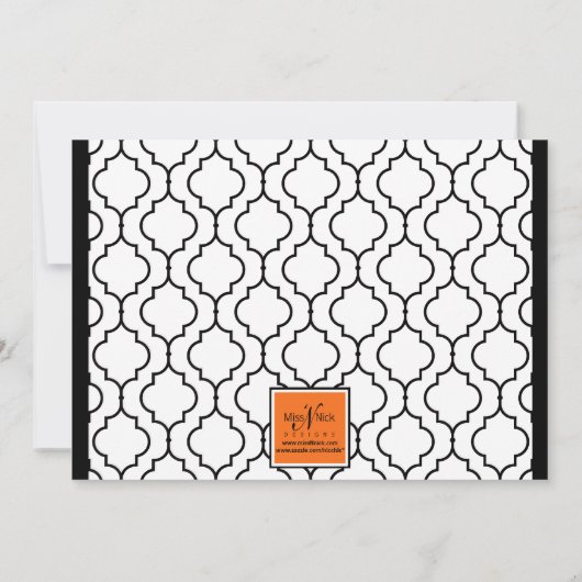 Fotoaankondiging van hedendaags grafisch Afstudere Aankondiging (Achterkant)