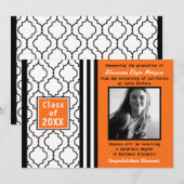 Fotoaankondiging van hedendaags grafisch Afstudere Aankondiging (Voorkant / Achterkant)