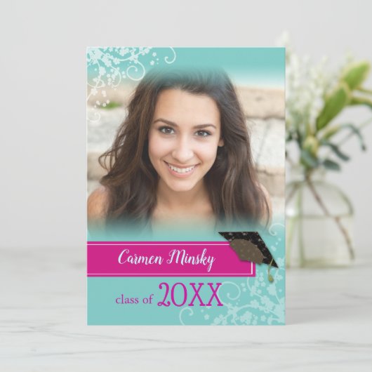 Fotoaankondiging vers Afstuderen Kaart (Staand voorkant)