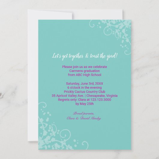 Fotoaankondiging vers Afstuderen Kaart (Achterkant)